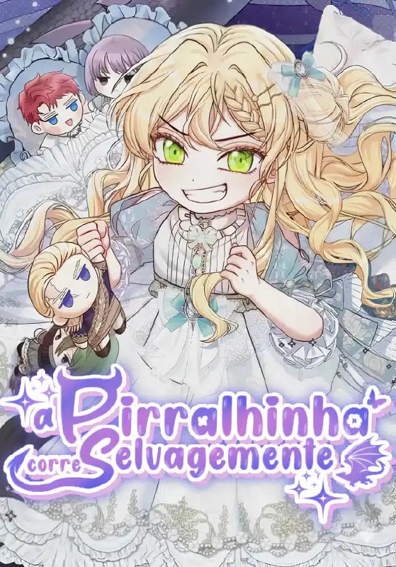 Capa de A Pirralhinha Corre Selvagemente The Little Brat Runs Wild