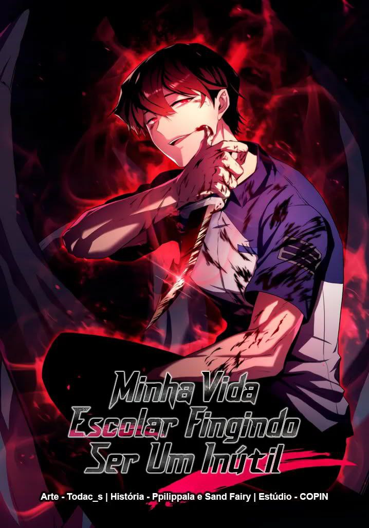 Capa de Minha Vida Escolar Fingindo Ser Um Inutil My School Life Pretending To