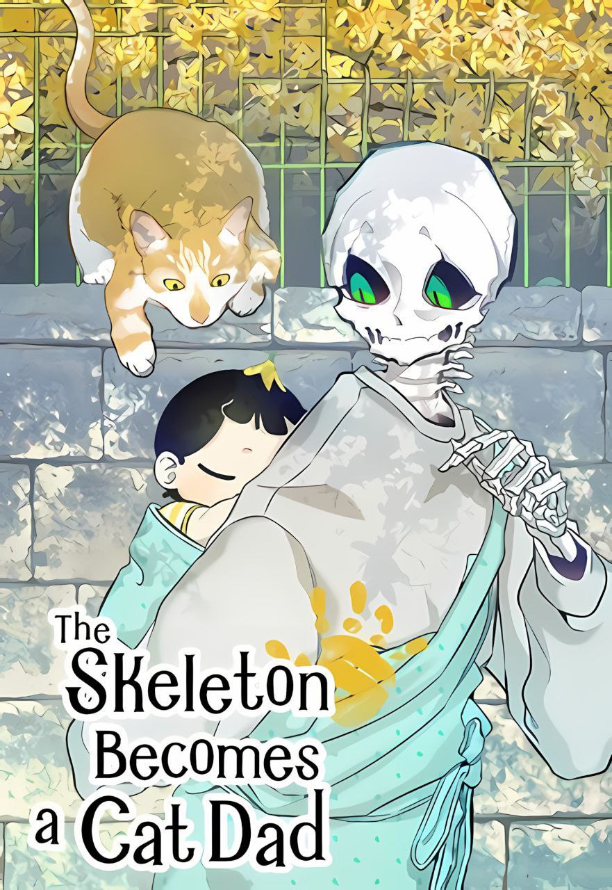 Capa de The Skeleton Becomes A Cat Dad O Esqueleto Virou Pai De Um Gato